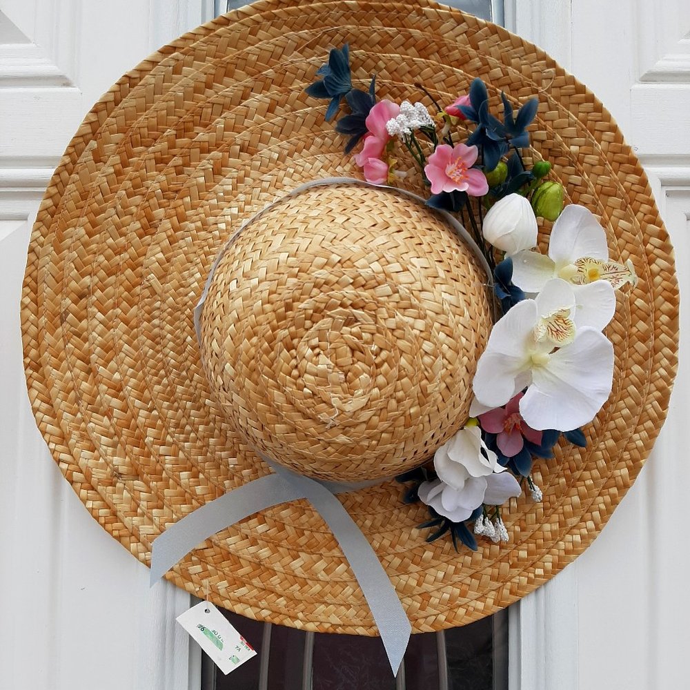 Orchid Hat - Door or Wall Decor